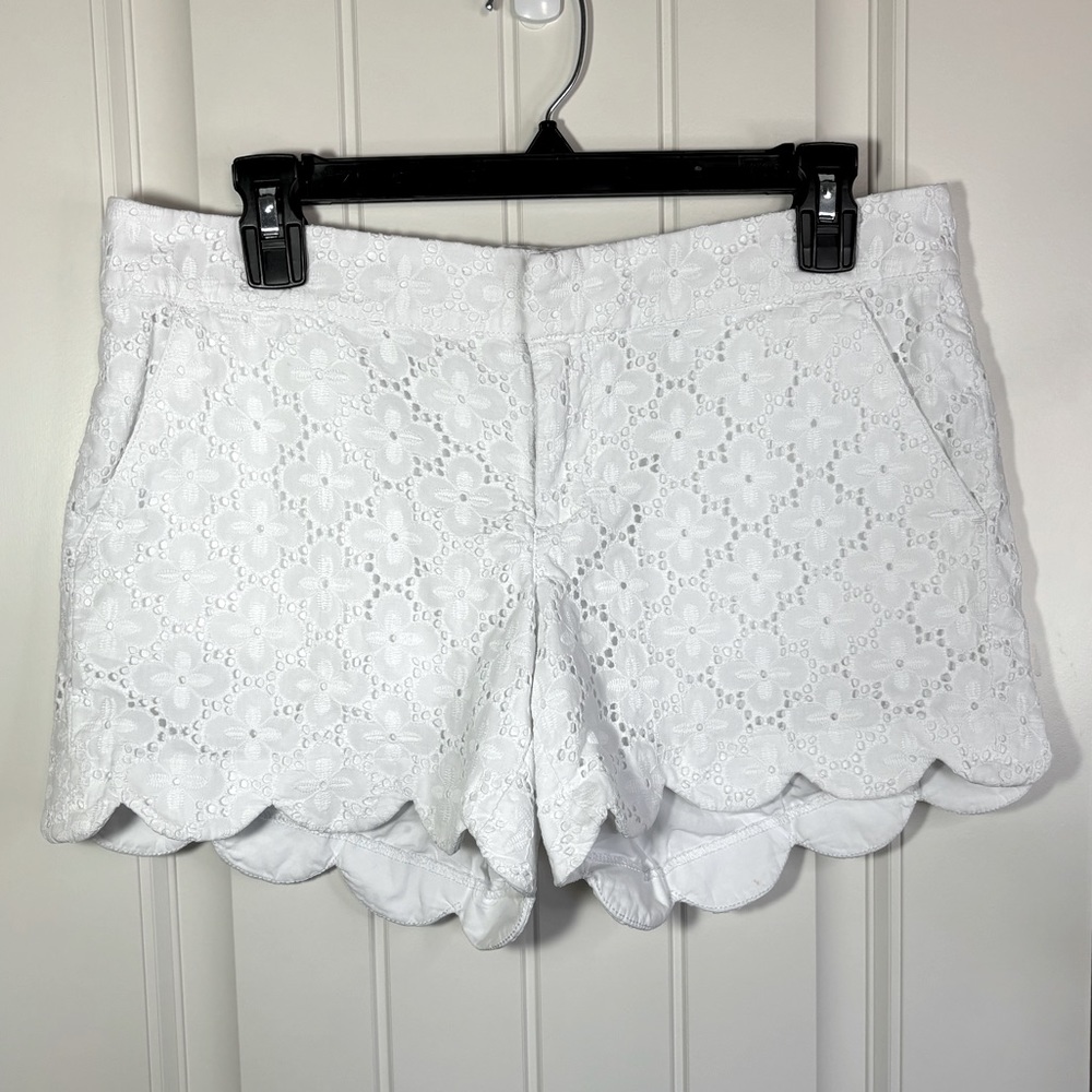 Lilly Pulitzer Buttercup White Eyelet Shorts